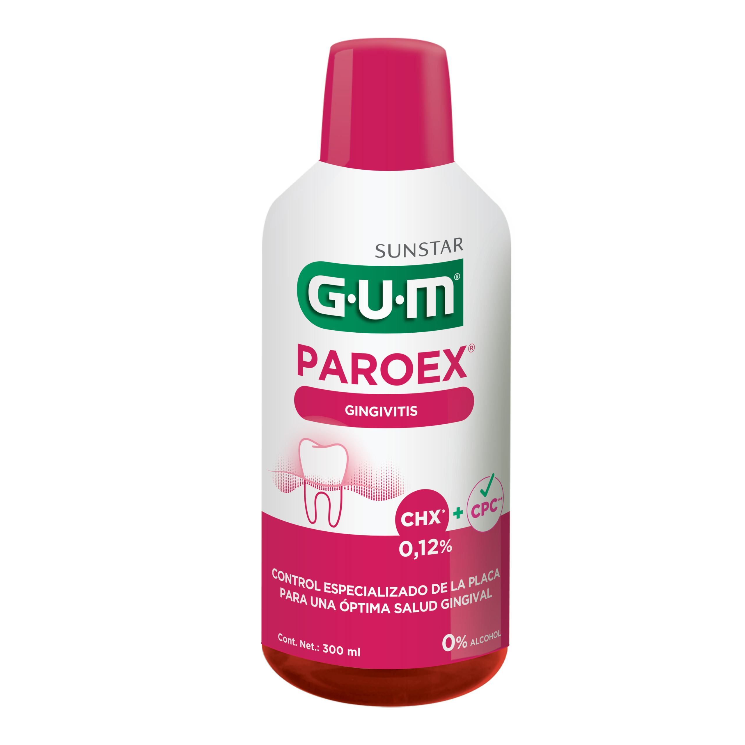 Enjuague Bucal PAROEX® GINGIVITIS CHX 0.12% 300 ml