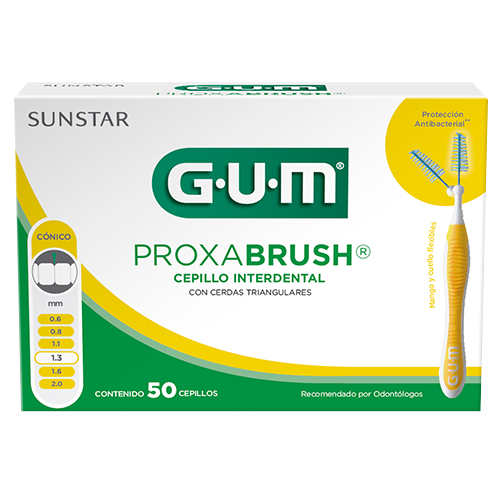 Cepillos Interdentales PROXABRUSH® 1.3 mm Cónico Caja 50 pzs