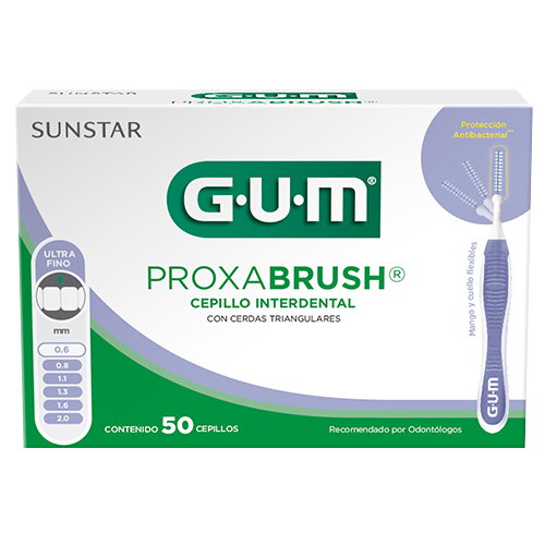 Cepillos Interdentales PROXABRUSH® 0.6 mm Ultra Fino Caja 50 pzs